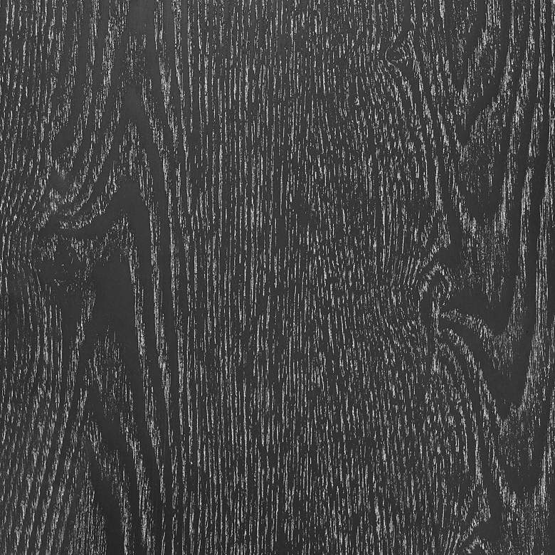 Image 3 Catalina 47 1/4" Wide Matte Black Wood Floating Wall Shelf more views