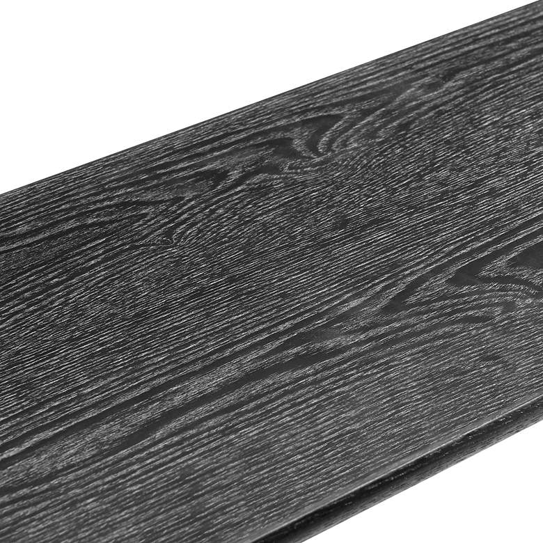 Image 4 Catalina 47 1/4" Wide Matte Black Wood Floating Wall Shelf more views