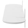 5_Catalina 47 1/4" Wide Matte White Wood Floating Wall Shelf more views