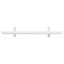 7_Catalina 47 1/4" Wide Matte White Wood Floating Wall Shelf more views