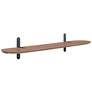 2_Catalina 47 1/4"W American Walnut Wood Floating Wall Shelf