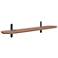 Catalina 47 1/4"W American Walnut Wood Floating Wall Shelf
