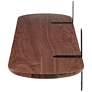 5_Catalina 47 1/4"W American Walnut Wood Floating Wall Shelf more views