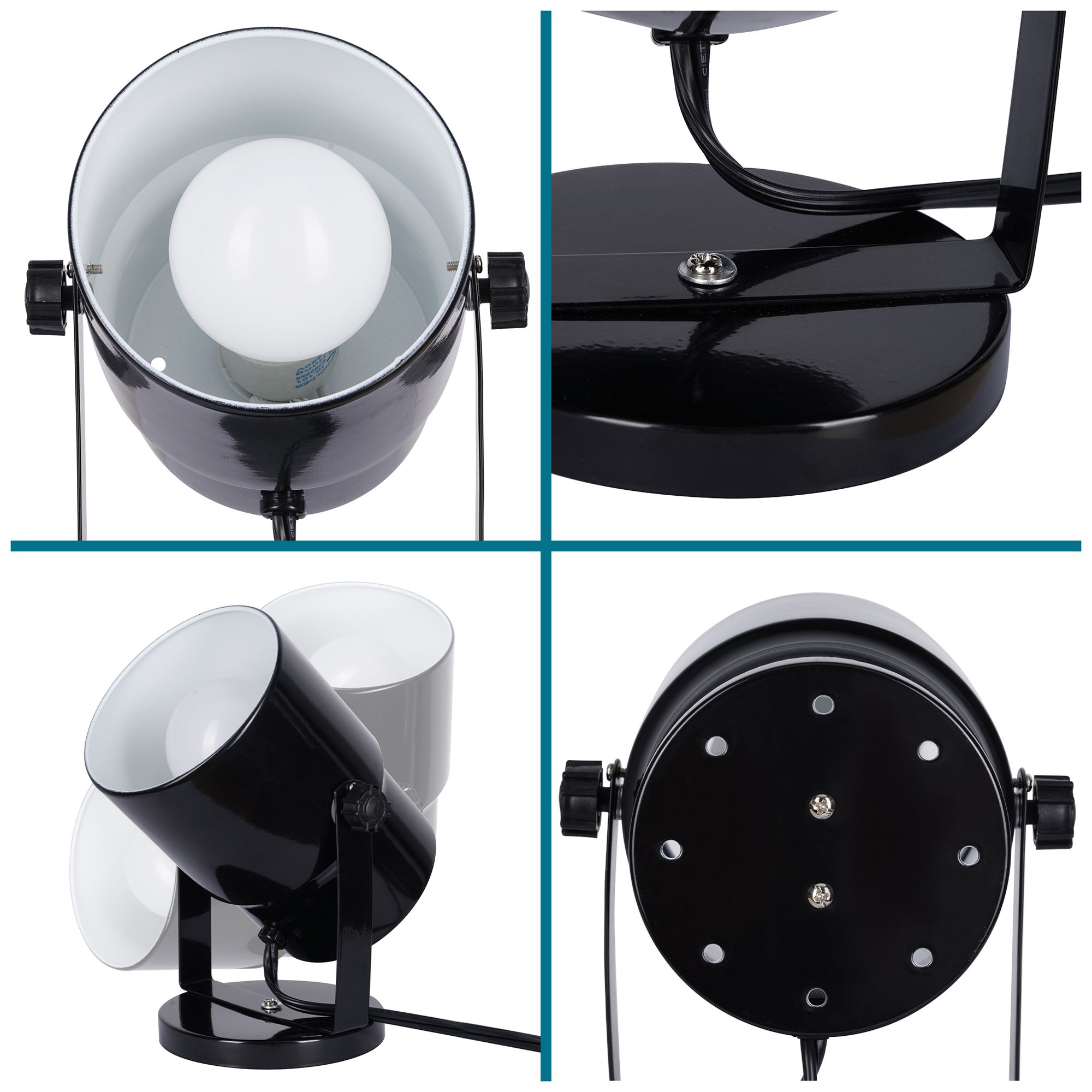 Catalina 5.43" Wide Gloss Black Multipurpose Spotlight