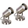 1_Catalina 6" Wide Brushed Nickel Multipurpose Spotlight Set of 2