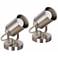 Catalina 6" Wide Brushed Nickel Multipurpose Spotlight Set of 2