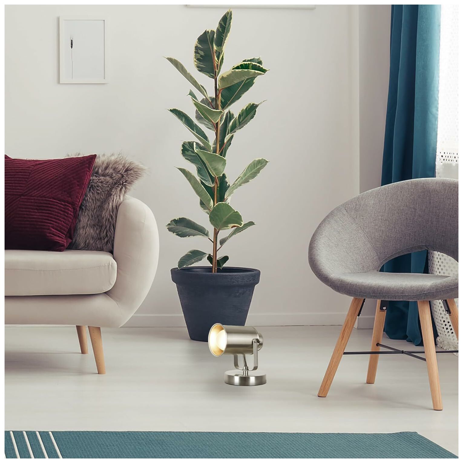 Catalina 6" Wide Brushed Nickel Multipurpose Spotlight Set of 2