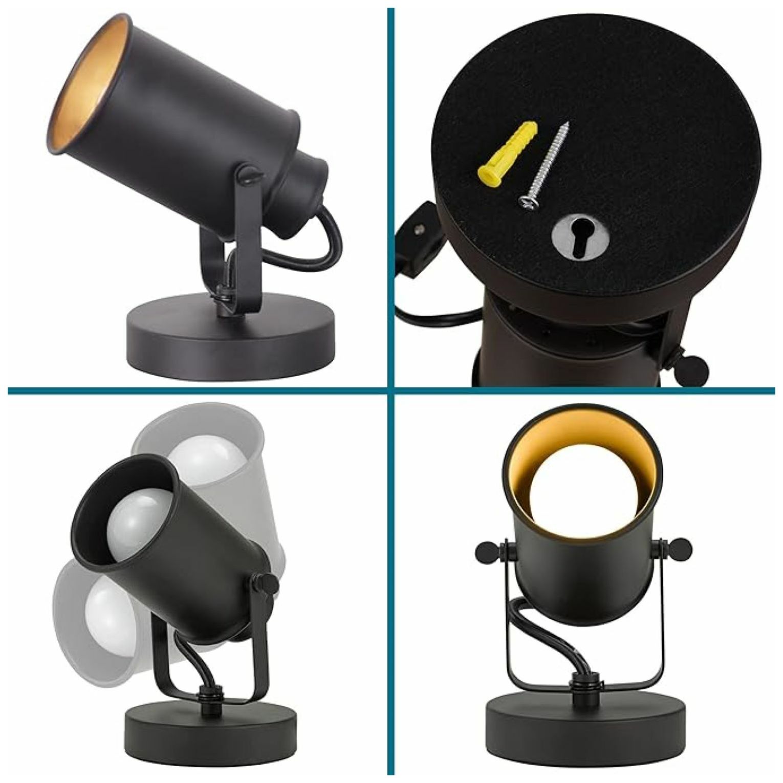 Catalina 6" Wide Oil Rubbed Bronze Multipurpose Spotlight Set of 2