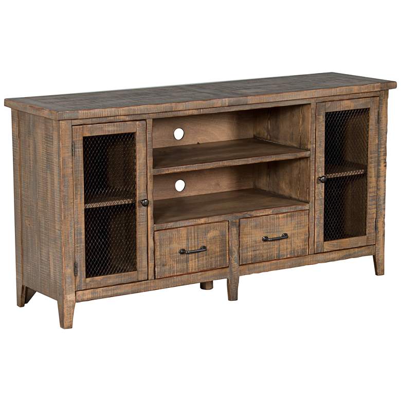 Image 1 Catalina Drift Wood 64" 2-Door TV Console