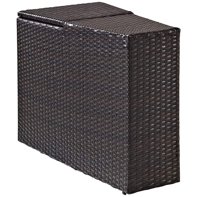 Image 1 Catalina Outdoor Wicker Sectional Arm Table