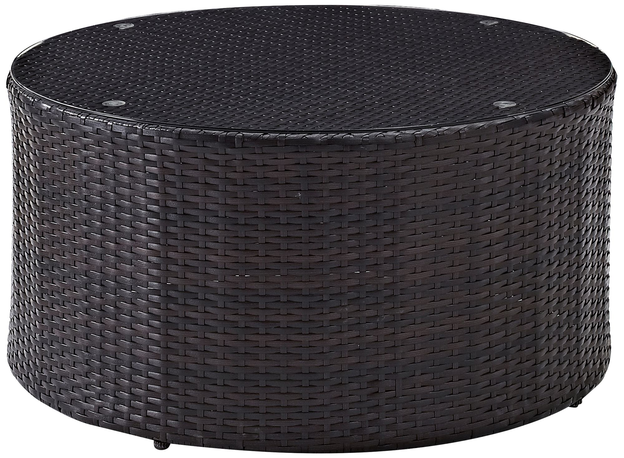 All weather store wicker coffee table