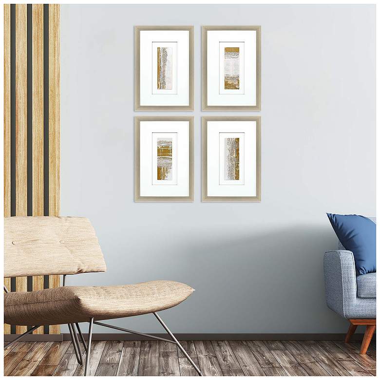 Image 4 Catalyst 17"W x 25"H Framed Art Set of 4 more views
