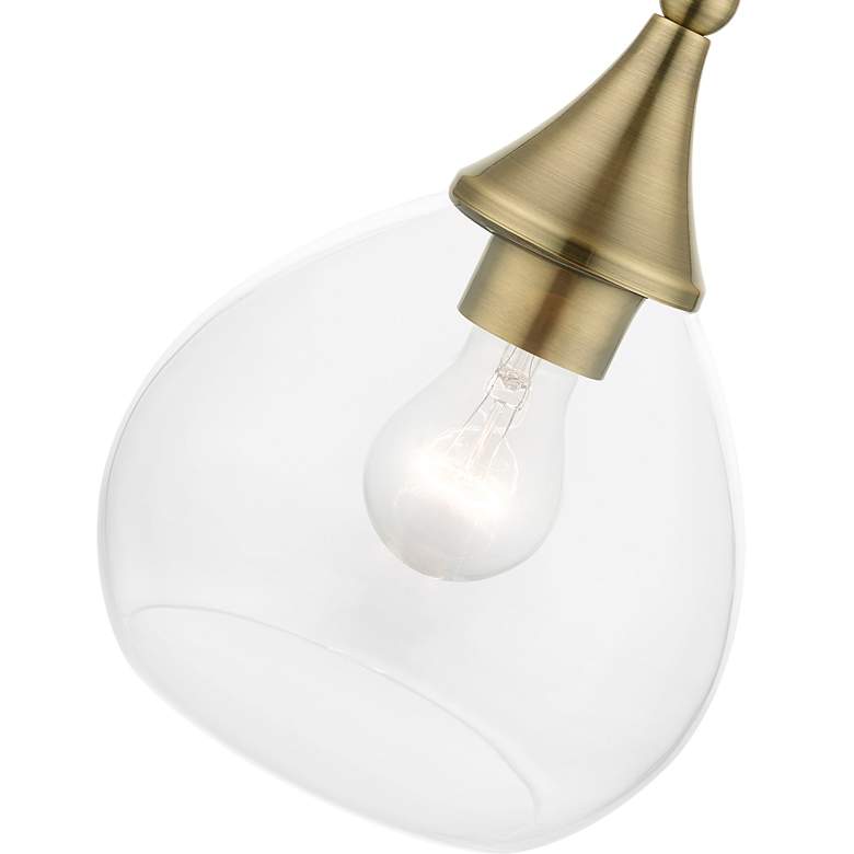 Image 5 Catania 1 Light Antique Brass Mini Pendant more views