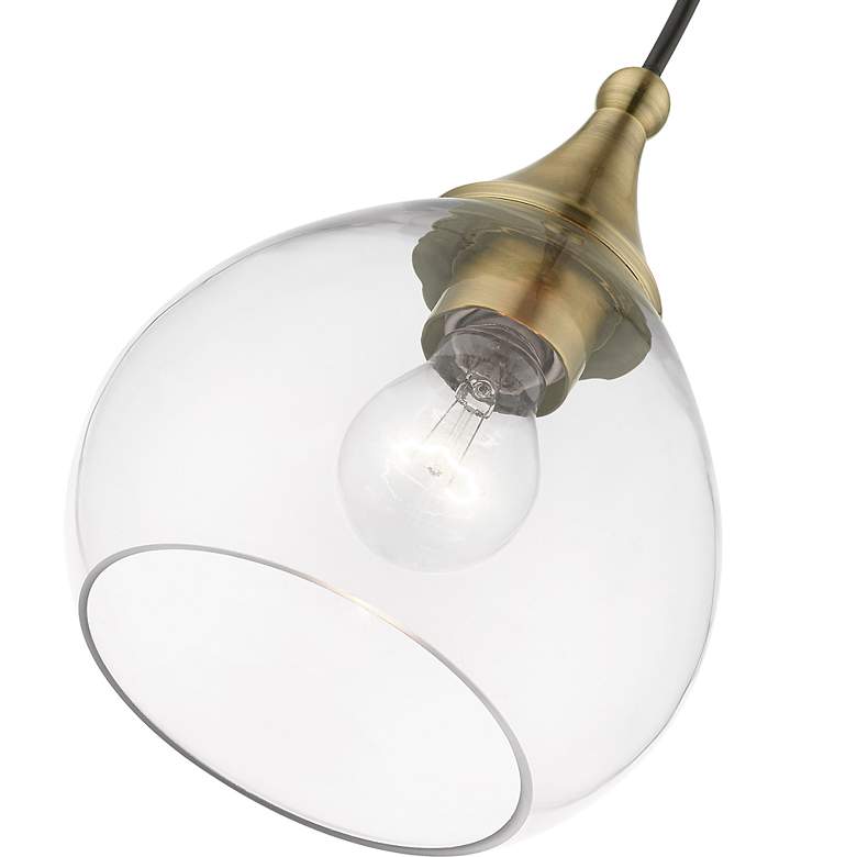 Image 6 Catania 1 Light Antique Brass Mini Pendant more views