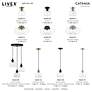 Catania 1 Light Antique Brass Mini Pendant