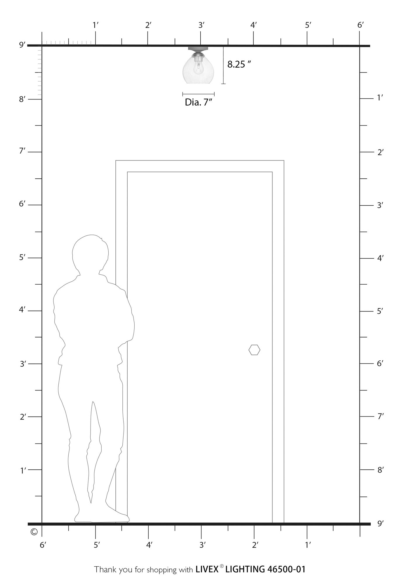 Catania 1 Light Antique Brass Semi-Flush