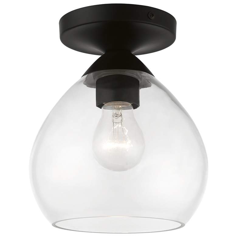 Image 1 Catania 1 Light Black Semi-Flush