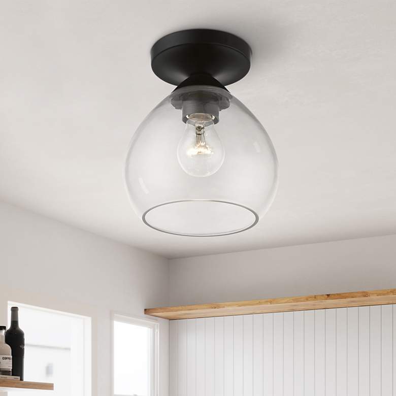 Image 1 Catania 1 Light Black Semi-Flush