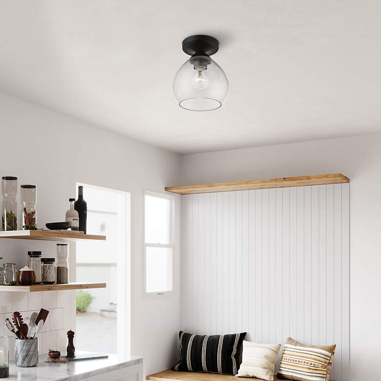 Image 7 Catania 1 Light Black Semi-Flush more views