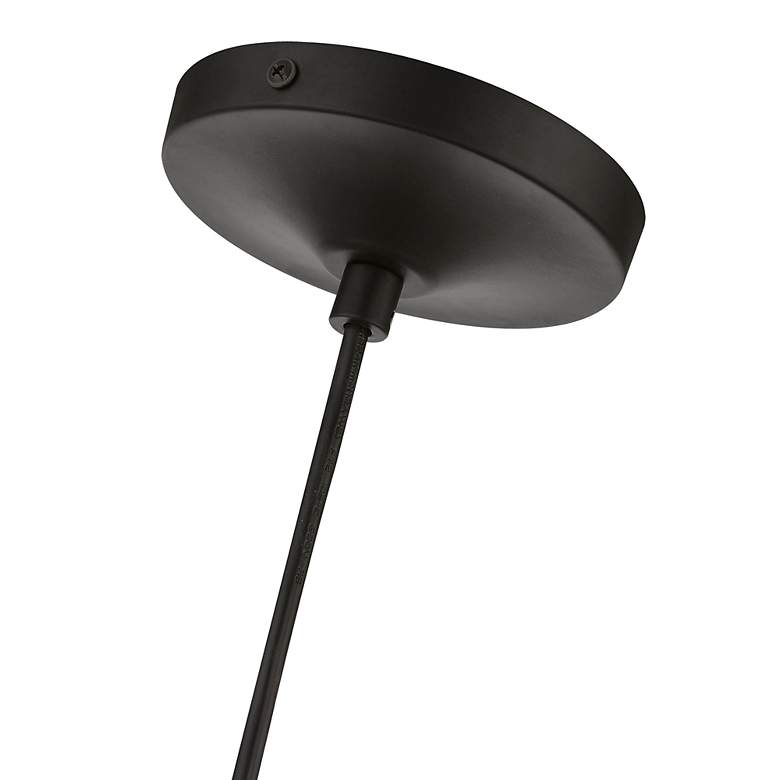 Image 7 Catania 1 Light Black with Brushed Nickel Accents Mini Pendant more views