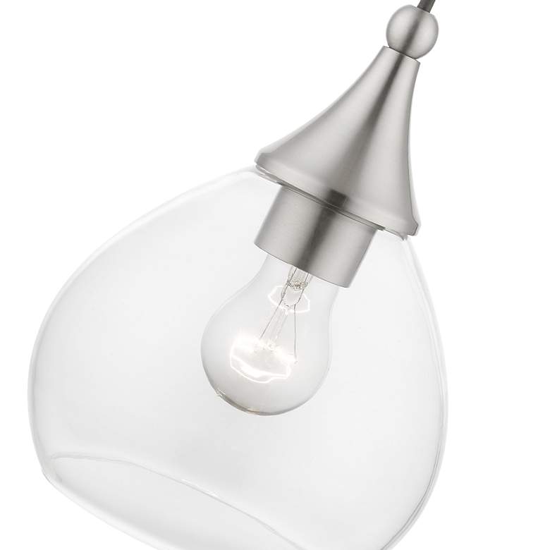 Image 6 Catania 1 Light Brushed Nickel Mini Pendant more views