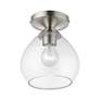 Thumbnail4 of Catania 1 Light Brushed Nickel Semi-Flush more views