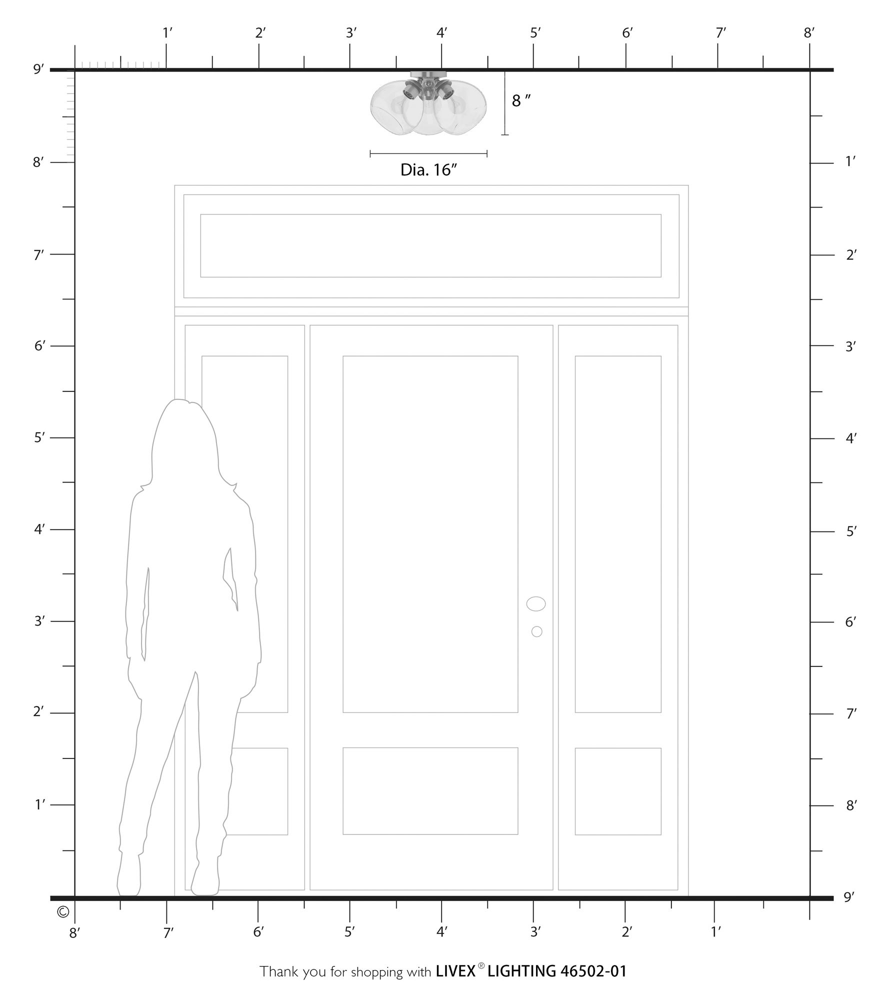 Catania 16" Wide Antique Brass 3-Light Ceiling Light in scene