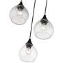 6_Catania 3 Light Black with Brushed Nickel Accents Multi Pendant more views