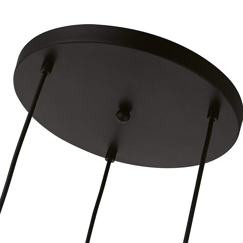 Image 7 Catania 3 Light Black with Brushed Nickel Accents Multi Pendant more views