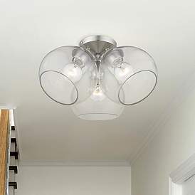 Image1 of Catania 3 Light Brushed Nickel Semi-Flush