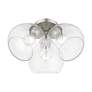 6_Catania 3 Light Brushed Nickel Semi-Flush more views