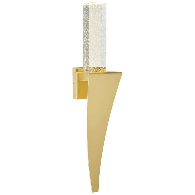 Image 1 Catania 30" High Satin Gold LED Wall Sconce