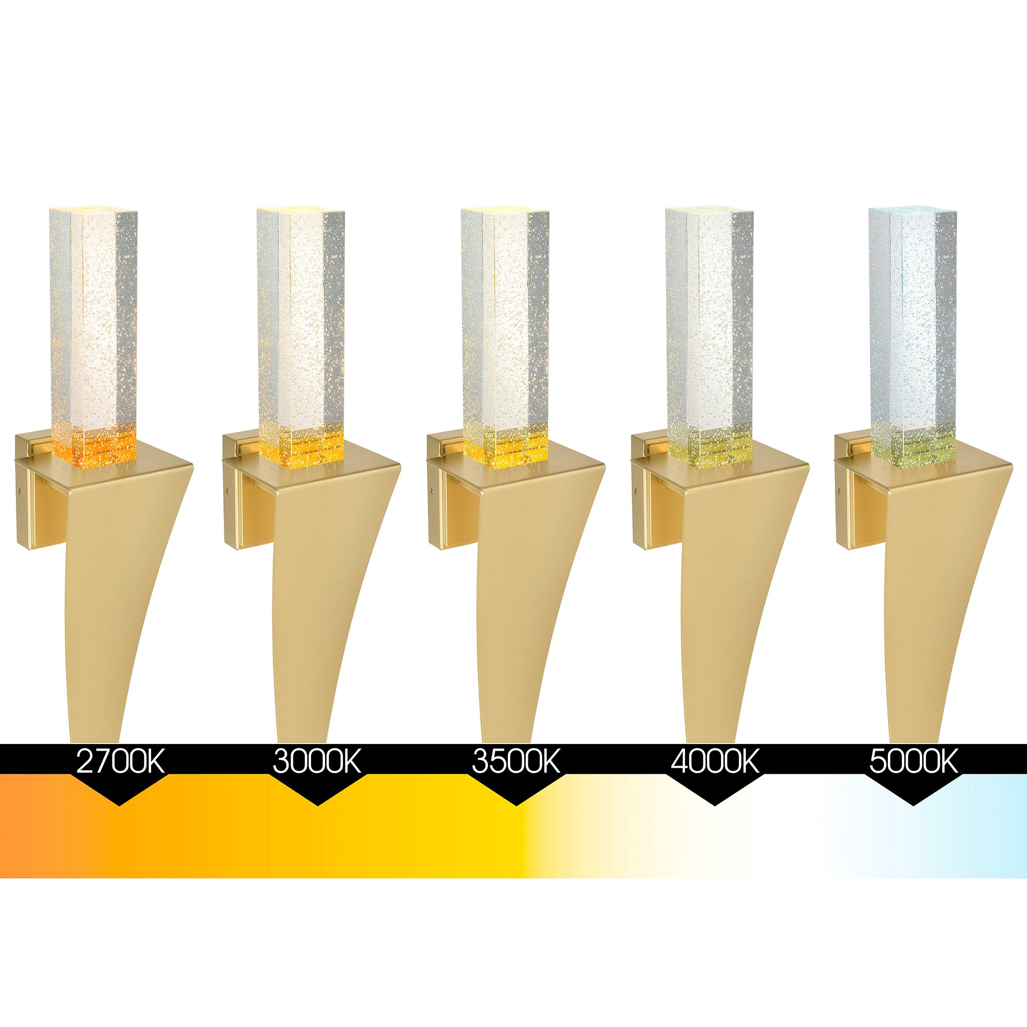 Catania 30" High Satin Gold LED Wall Sconce