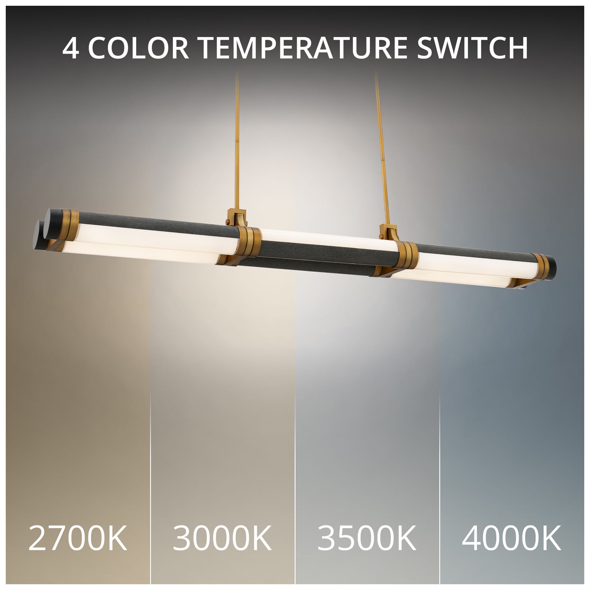 Image 5 Catania 4.2"H x 48"W 1-Light Linear Pendant in BV more views