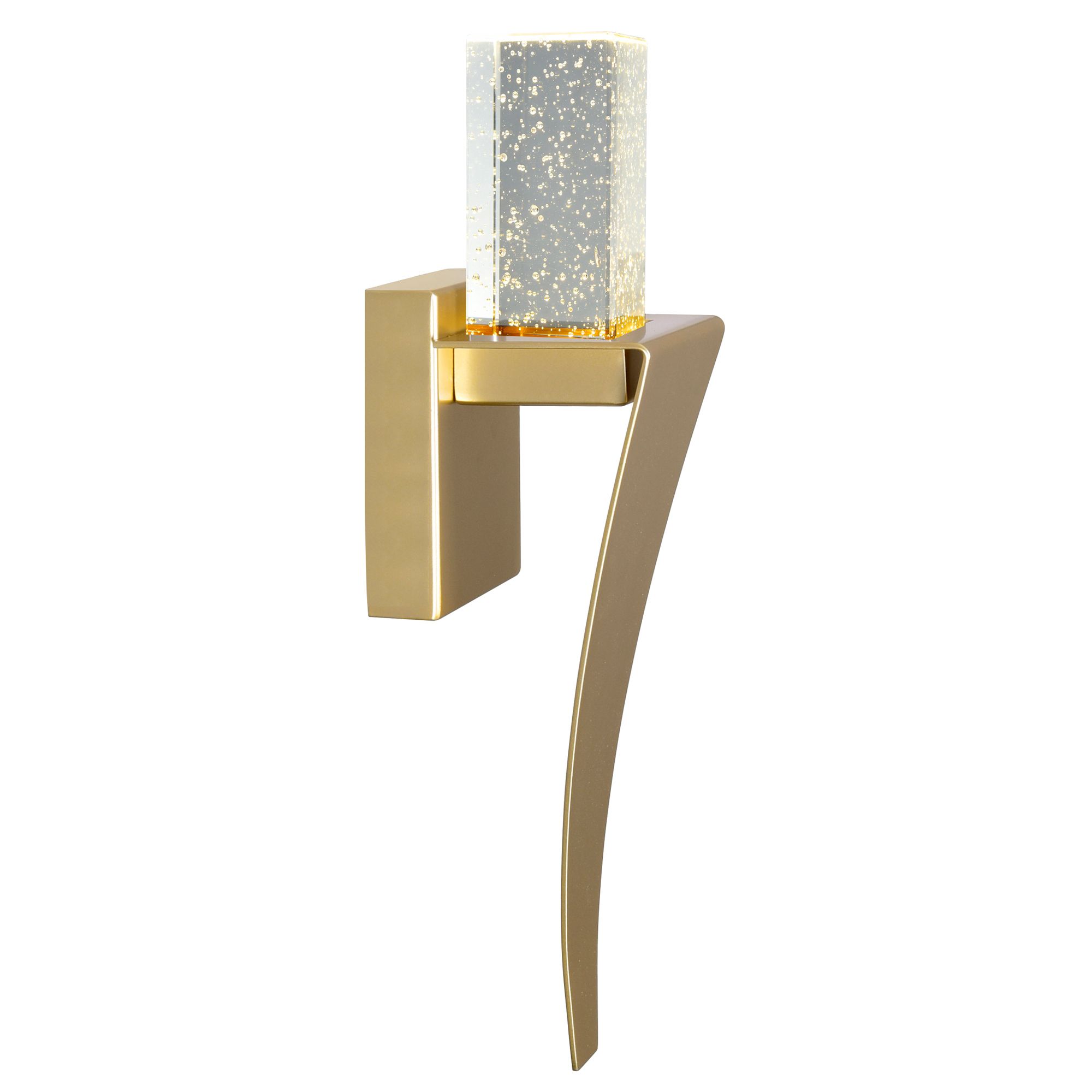 Image 4 Catania Integrated LED 5in Satin Gold Wall Light more views