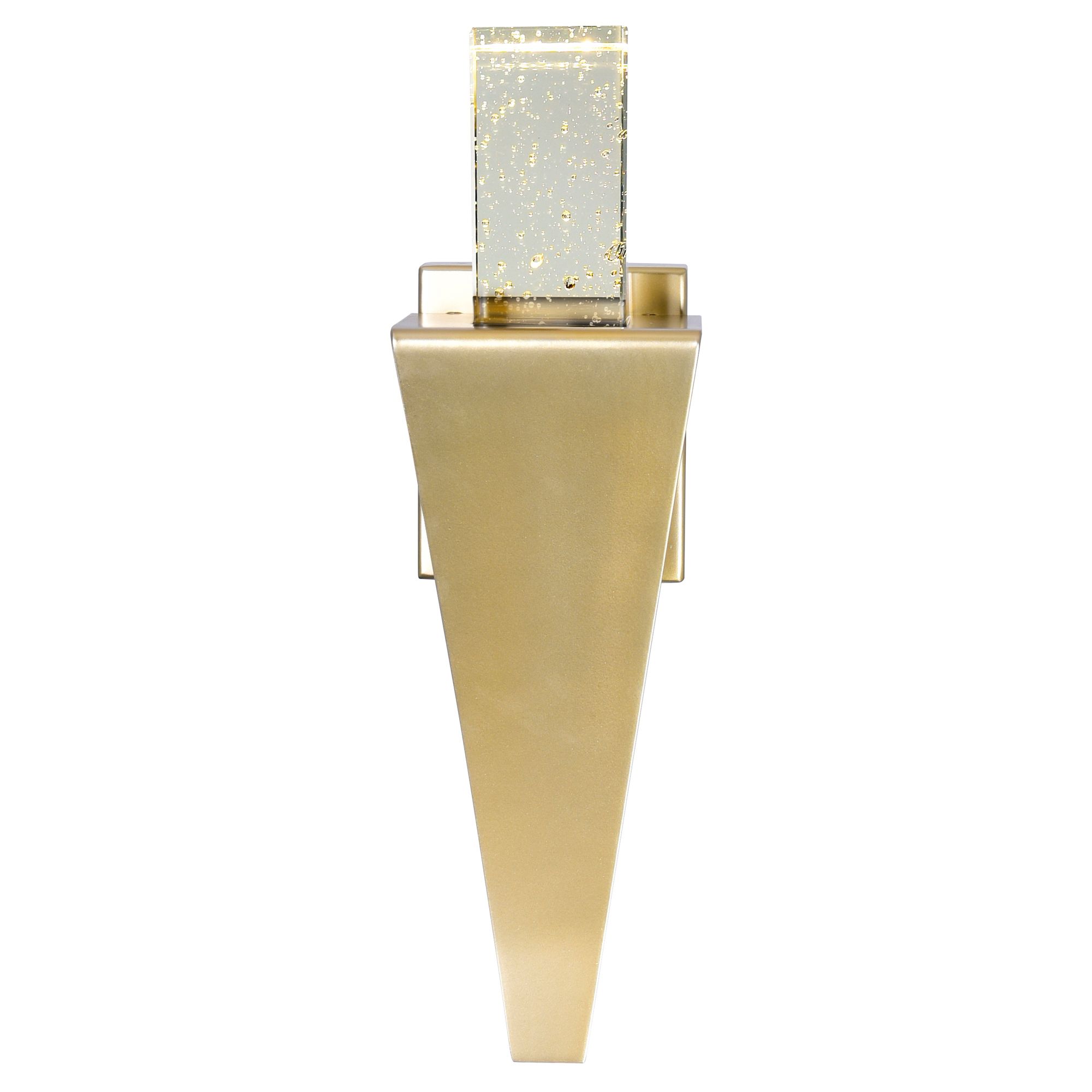 Image 5 Catania Integrated LED 5in Satin Gold Wall Light more views
