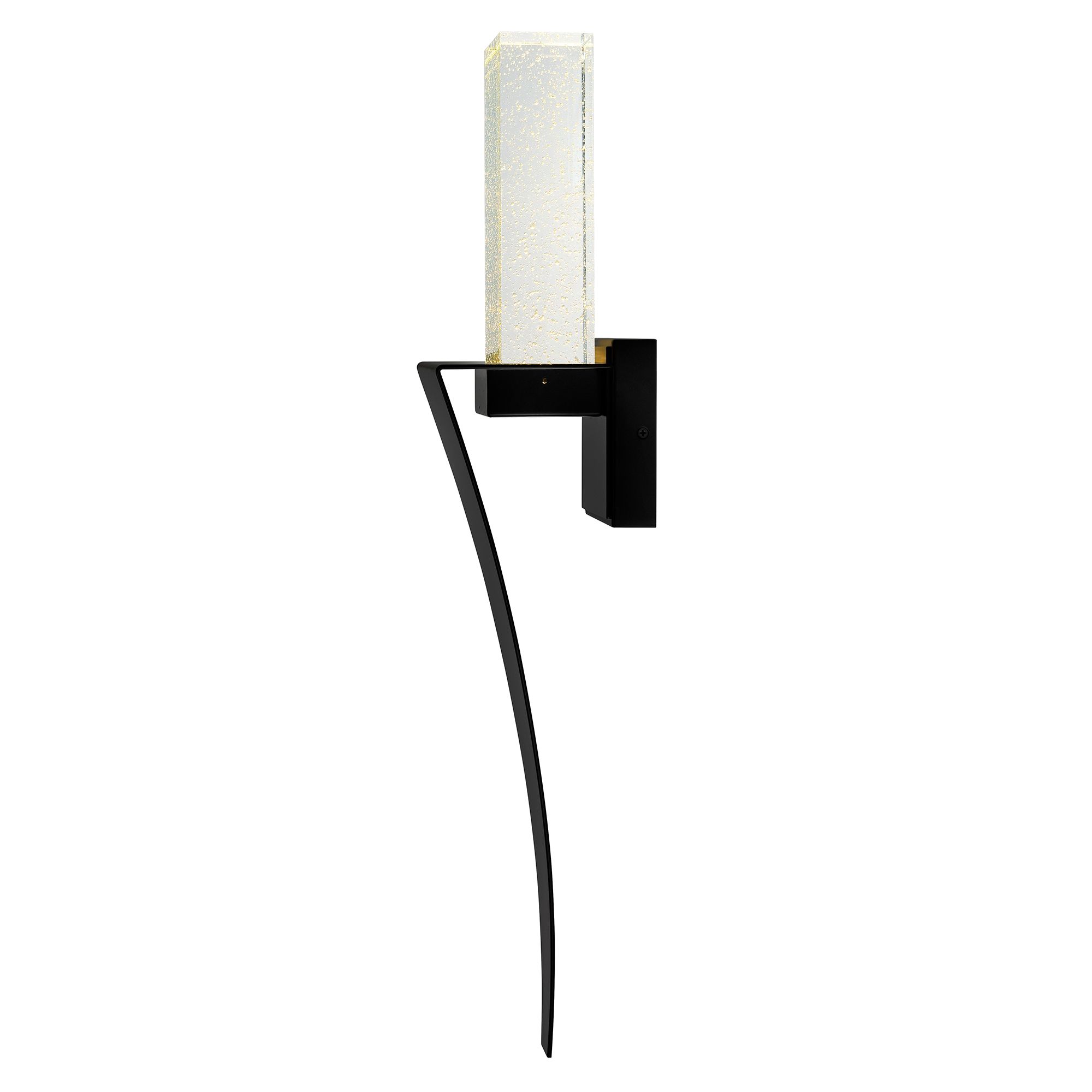 Image 4 Catania Integrated LED 7in Satin Gold Wall Light more views