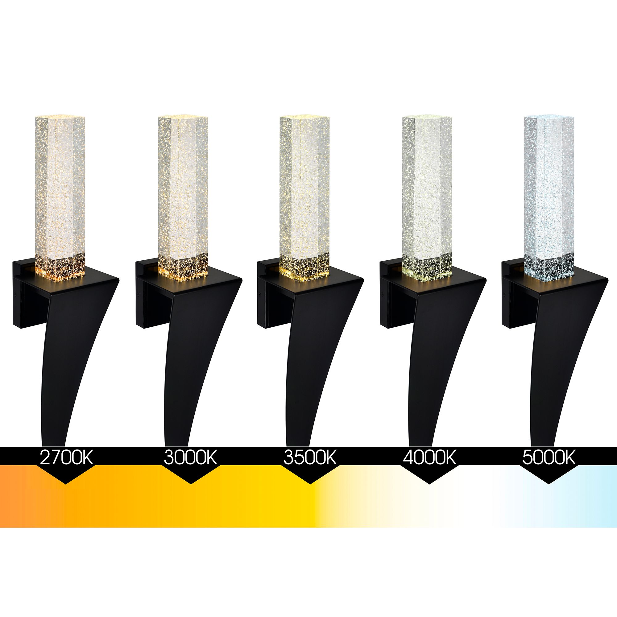 Image 6 Catania Integrated LED 7in Satin Gold Wall Light more views