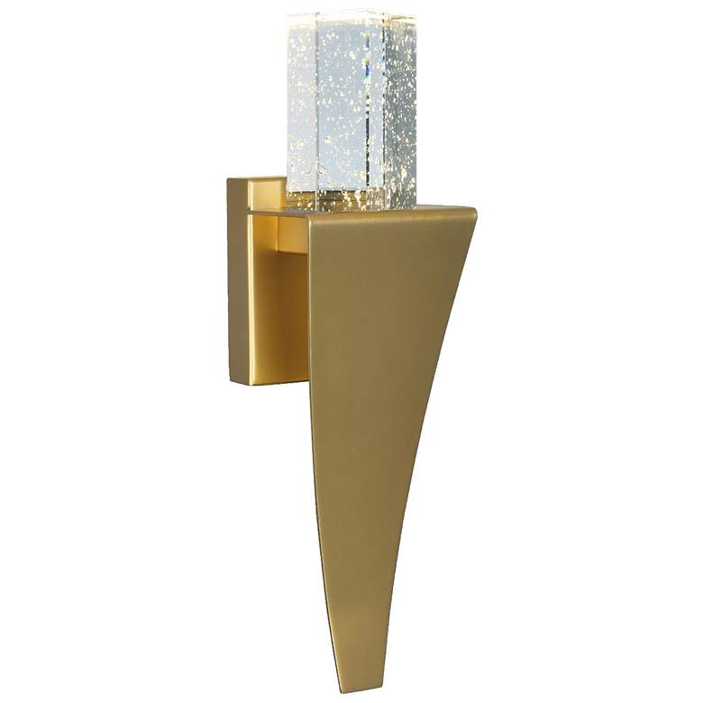 Image 1 Catania LED Integrated Satin Gold Wall Light