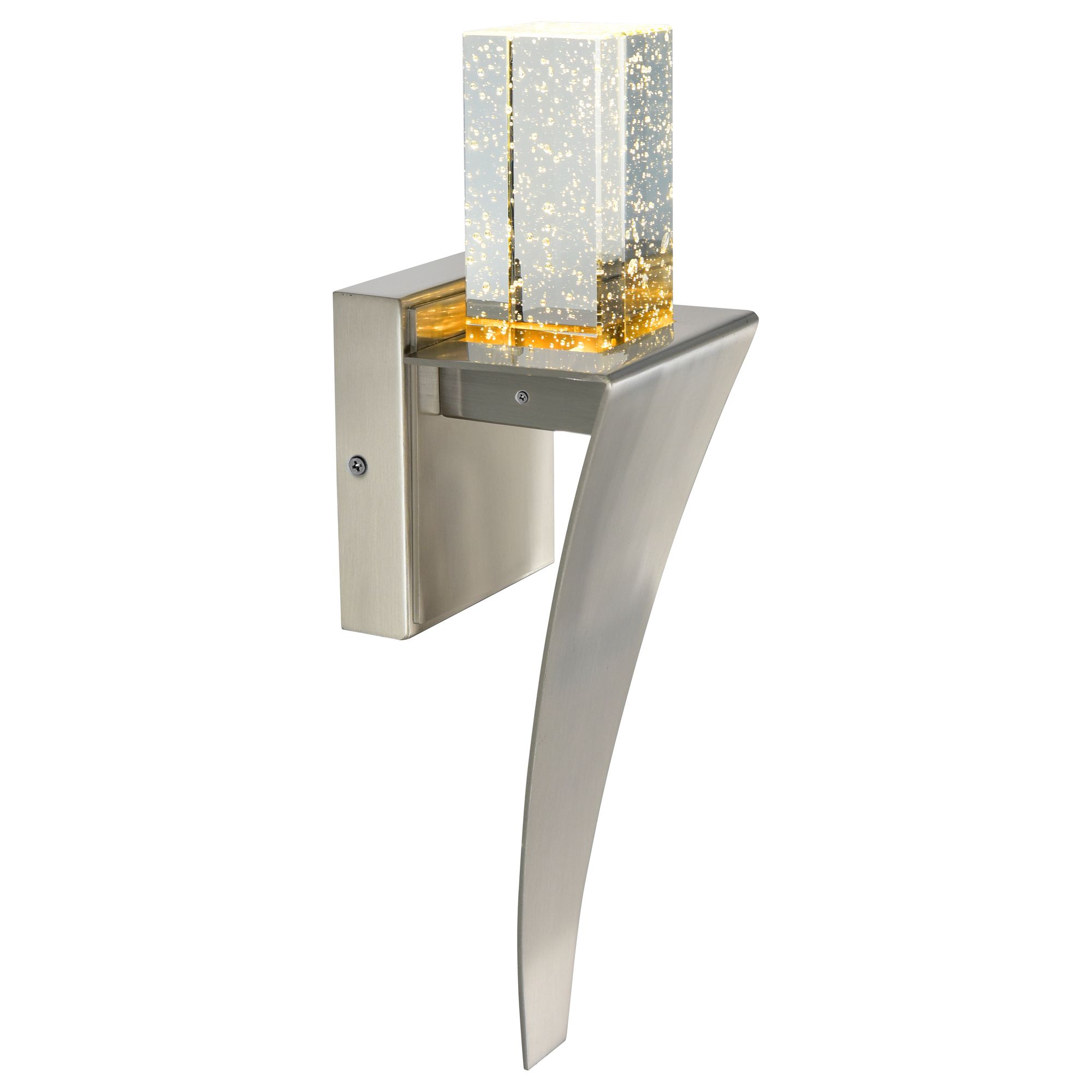 Image 3 Catania LED Integrated Satin Nickel Wall Light more views