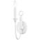 Cate 14" High Gesso White Wall Sconce