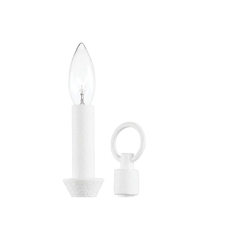 Image 2 Cate 14 inch High Gesso White Wall Sconce more views