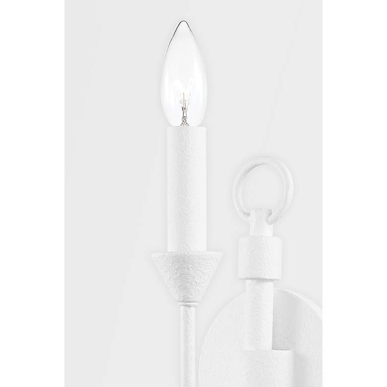 Image 3 Cate 14" High Gesso White Wall Sconce more views