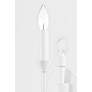 Cate 14" High Gesso White Wall Sconce