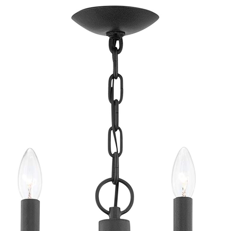 Image 4 Cate 21 1/2" Wide Forged Iron 7-Light Chandelier more views