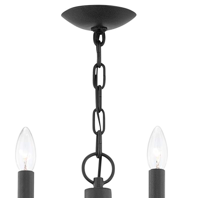 Image 4 Cate 21 1/2 inch Wide Forged Iron 7-Light Chandelier more views