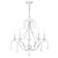 Caterina 24" Wide Antique White 5-Light Chandelier