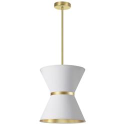 Caterine 12&quot; Wide Aged Brass Pendant