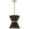 Caterine 12" Wide Aged Brass Pendant