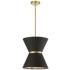 Caterine 12" Wide Aged Brass Pendant